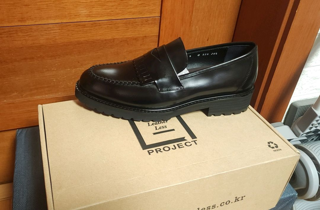 레더리스 250 265 새상품 국산 소가죽 구두 로퍼 남자 이미지