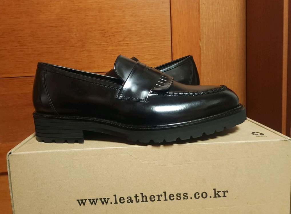 레더리스 250 265 새상품 국산 소가죽 구두 로퍼 남자 이미지