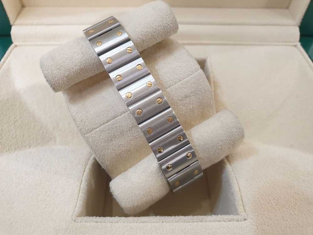 까르띠에 산토스 갈베 콤비 스몰 (썬레이+신형스트랩)오토 W20057C4 이미지