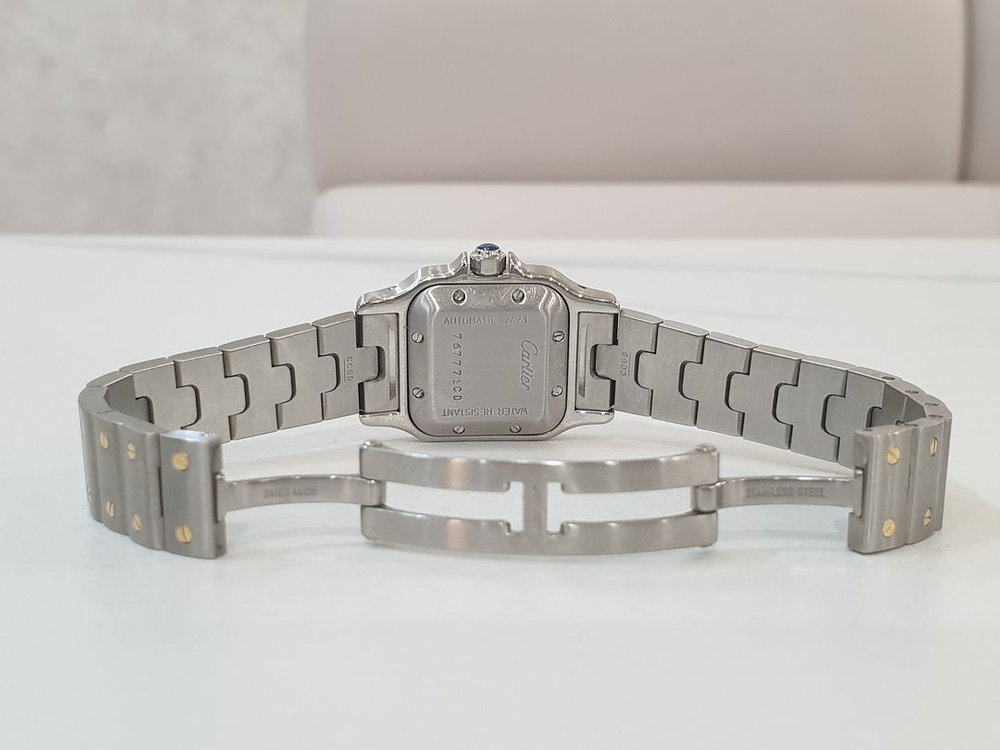 까르띠에 산토스 갈베 콤비 스몰 (썬레이+신형스트랩)오토 W20057C4 이미지