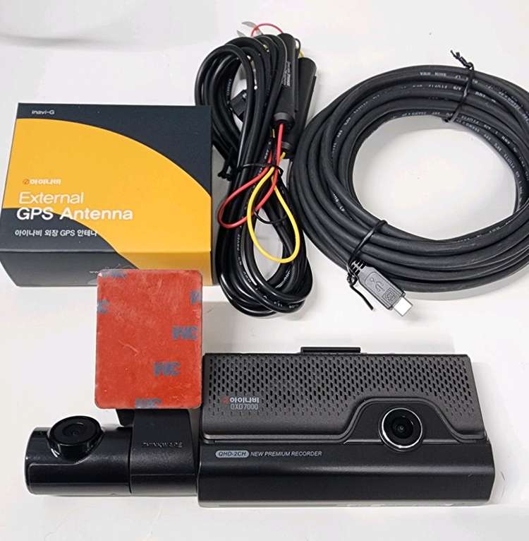 (무료설치 12만)아이나비 QXD7000 정품 GPS안테나,64기가 풀세트 블랙박스--0