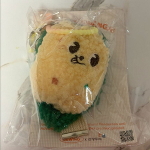 [미개봉] 음식 인형 키링 - 상추 튀김 이미지