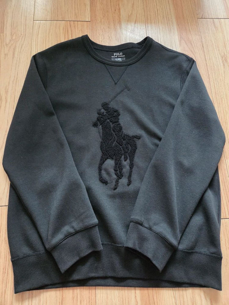 폴로 랄프로렌 빅포니 맨투맨 블랙 M (100)--0