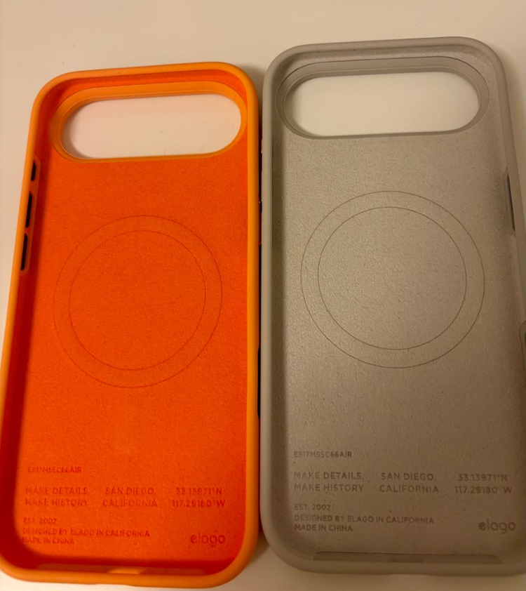 아이폰17 에어 맥세이프 실리콘 케이스 2개 세트 이미지