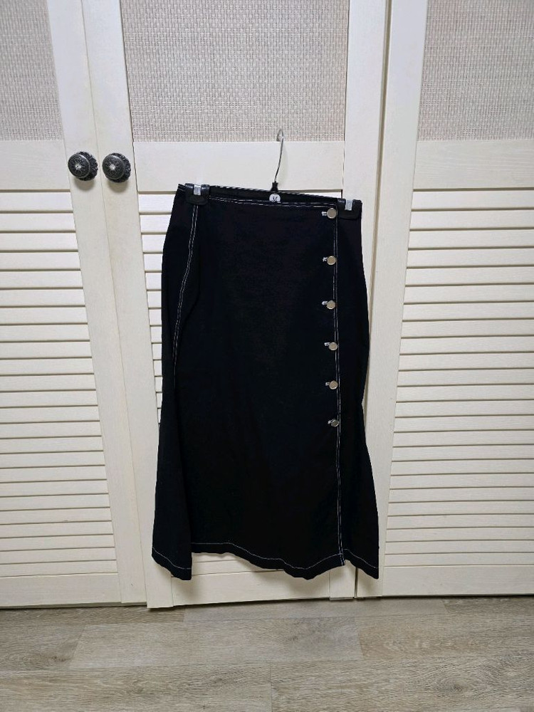 퍼프소매 자켓과 블랙 스커트 세트--4