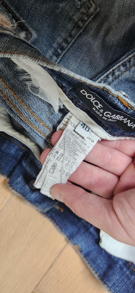돌체앤가바나 12ss 히든플레이트 중청 데님 48--4