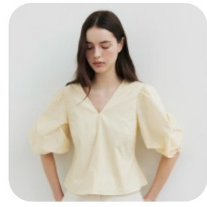 새상품) 시에 르셀리나 코튼 블라우스