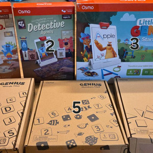 오스모 리틀지니어스 워드,넘버스, 피자가게, 탠그램, 탐정사무소