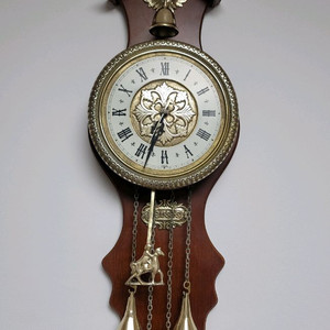 일본 PERSIS 엔틱 고품격 황동 벽시계