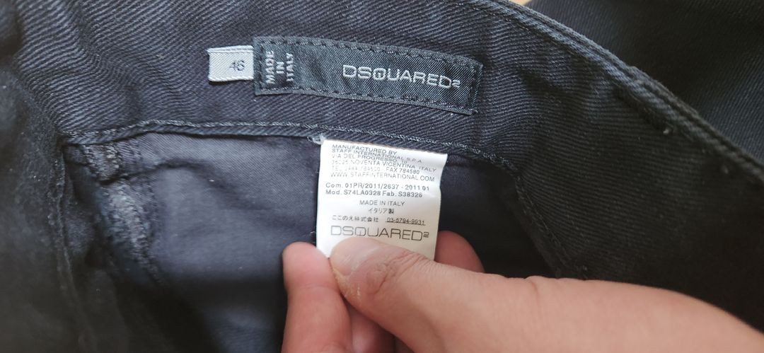 디스퀘어드 11ss 현빈 블랙 쿨가이 핏 46--1