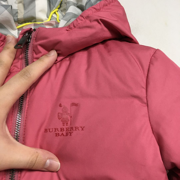 버버리 베이비 후드 다운 패딩 18M 이미지