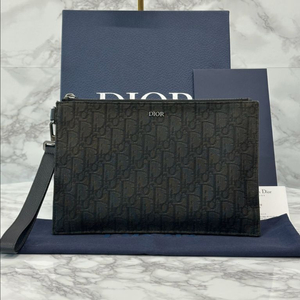 [풀구성]디올 A5 오블리크 클러치백 블랙