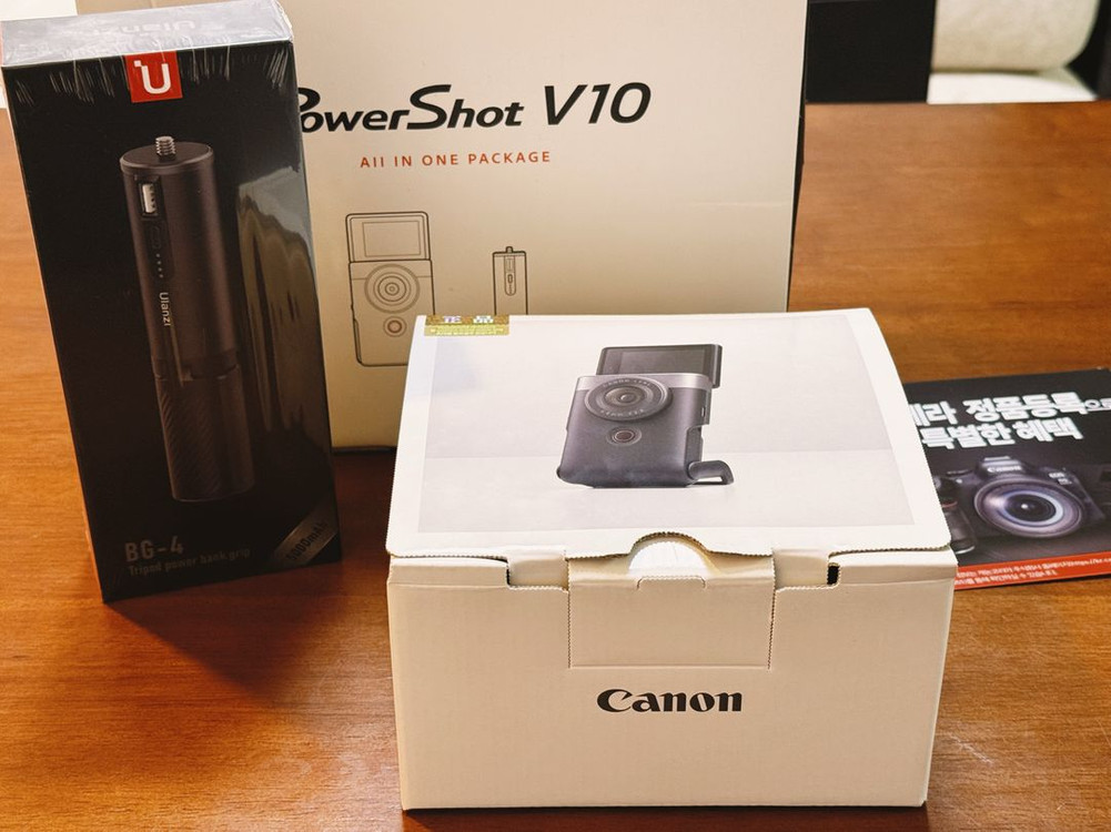 (1회사용)캐논 파워샷v10 + 브이로그 패키지--4