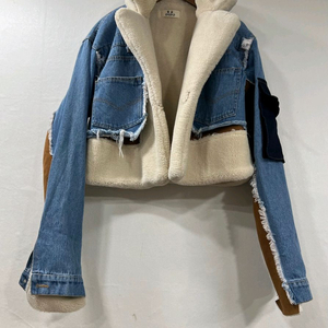 데님 무스탕 자켓