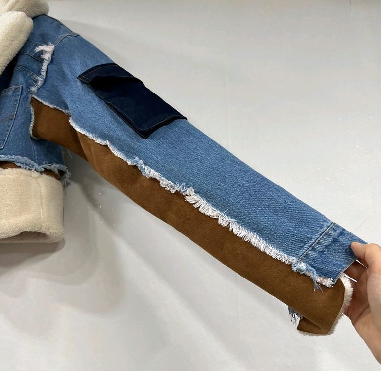 데님 무스탕 자켓--4