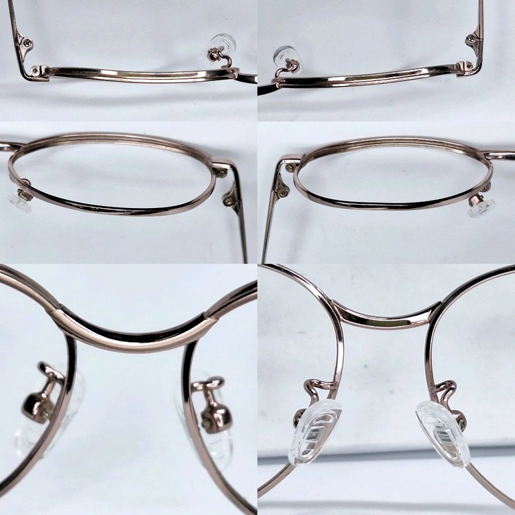 fff-525 티타늄 여성용 안경테 52mm 로즈골드 일본 수입 빈티지 레트로 클래식 앤틱 패션 아이웨어 이미지