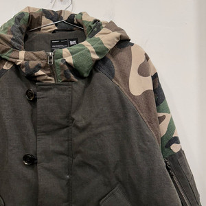 브라운브레스 N2B 래글런 카모 후드 숏 푸퍼패딩