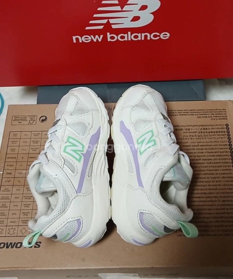 뉴발란스키즈 878 160운동화 화이트바이올렛 이미지