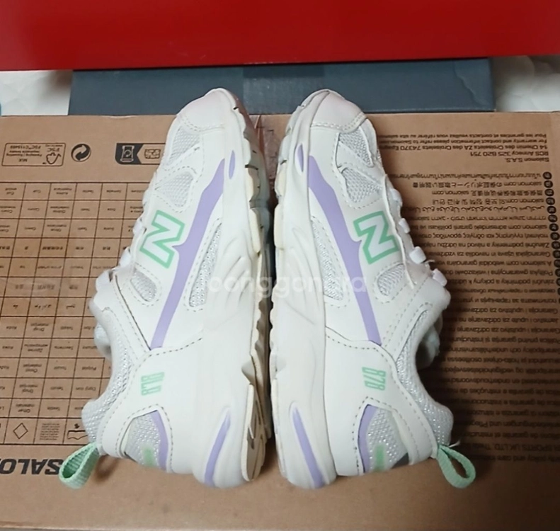 뉴발란스키즈 878 160운동화 화이트바이올렛 이미지