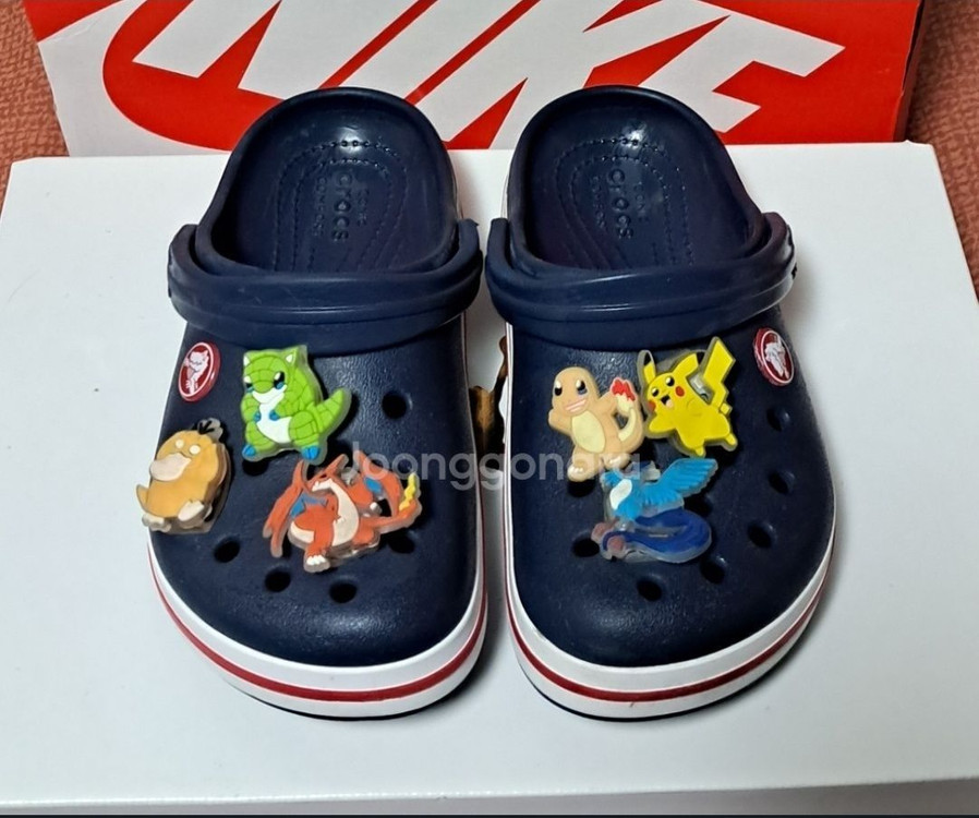 크록스c12 175 포켓몬지비츠 포함--1