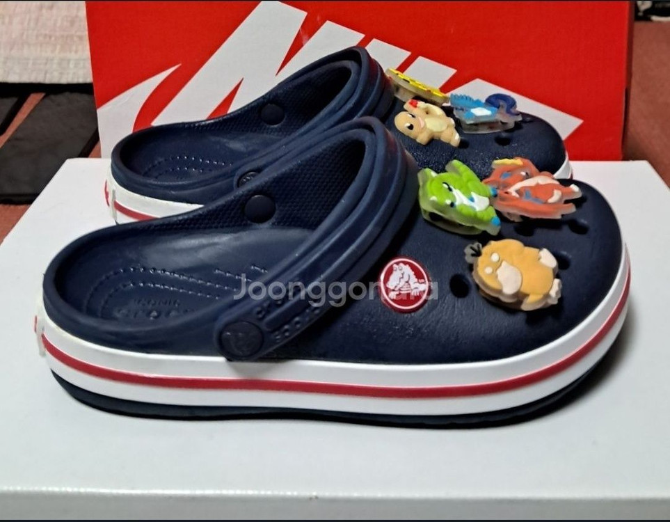 크록스c12 175 포켓몬지비츠 포함--2