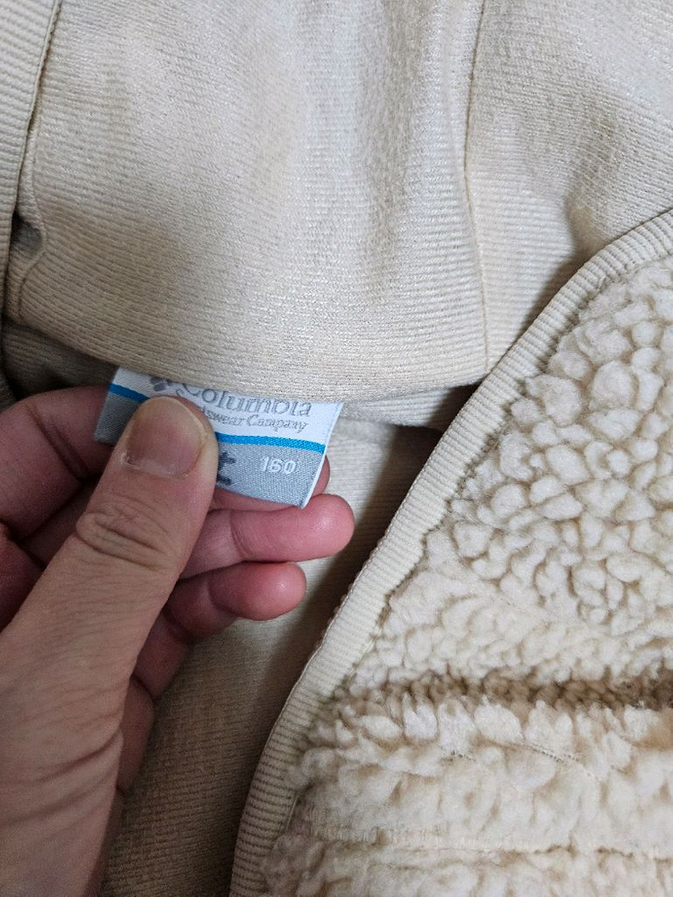 콜롬비아 키즈 롱 뽀글이 160 사이즈--3