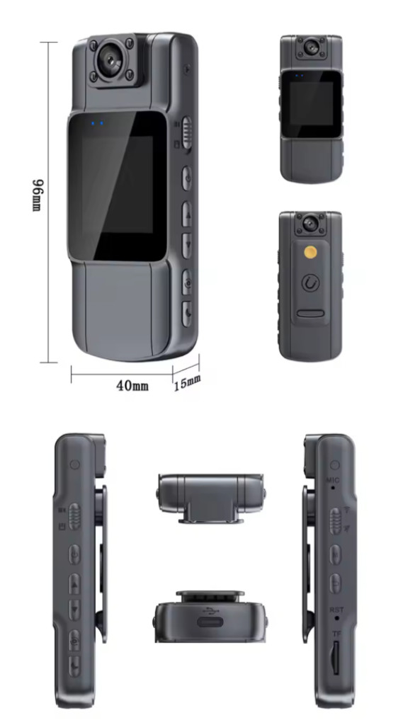 (새상품)C충전 바디캠 액션캠 카메라 한글 FHD 1080P--8