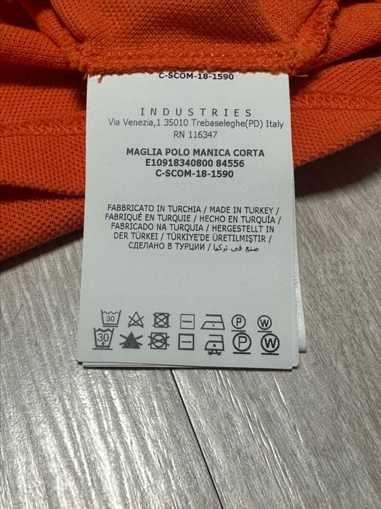 몽클레어 오렌지색 남성 반팔 폴로셔츠--5
