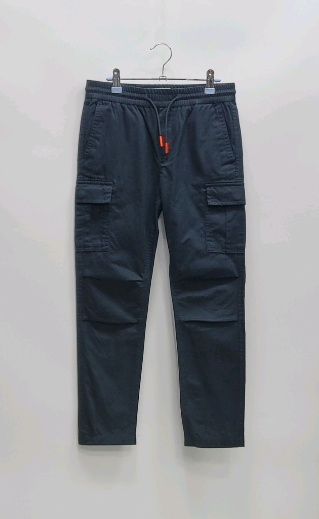 스카치 앤 소다 키즈 루즈테이퍼드핏 밴딩 카고 팬츠 / 아동 140 블랙--0