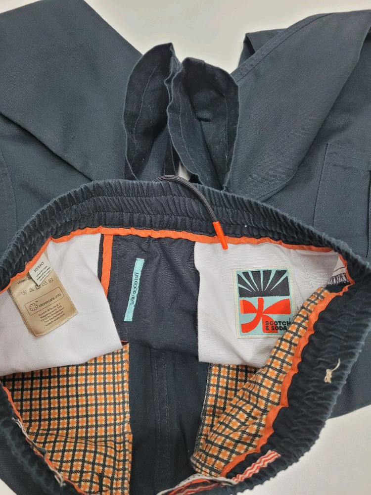 스카치 앤 소다 키즈 루즈테이퍼드핏 밴딩 카고 팬츠 / 아동 140 블랙--6