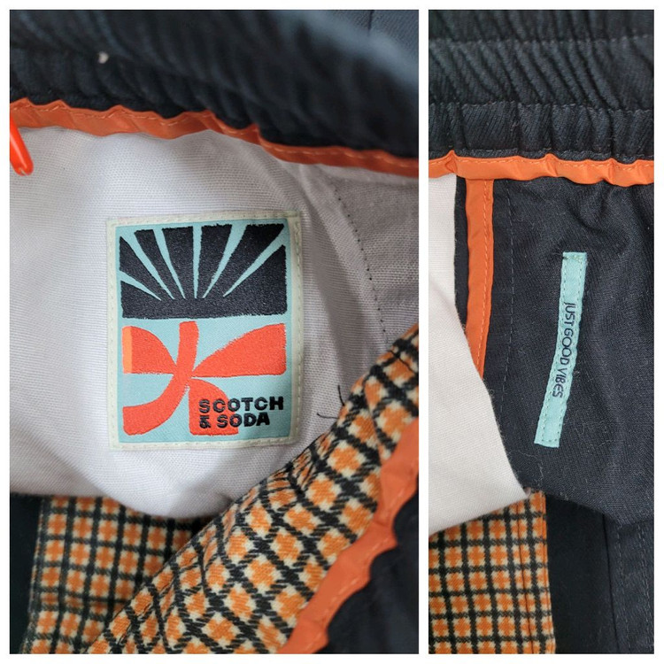 스카치 앤 소다 키즈 루즈테이퍼드핏 밴딩 카고 팬츠 / 아동 140 블랙--7