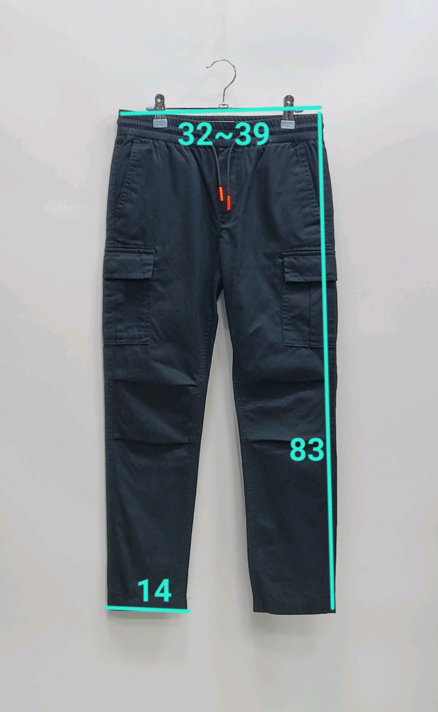 스카치 앤 소다 키즈 루즈테이퍼드핏 밴딩 카고 팬츠 / 아동 140 블랙--9