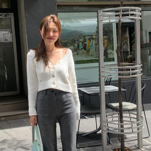 타낫 vea crop cardigan 베아 크롭 가디건 화이트