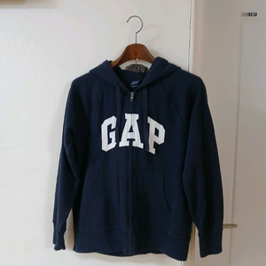GAP 네이비 약기모 집업 후드 티 L 가슴단면 52정도