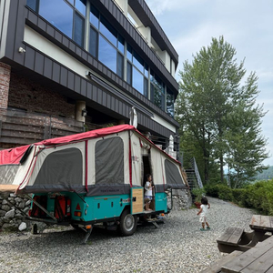 2022 신화 T7 텐트 트레일러 캠핑 투폴딩 카라반 코쿤 캠퍼 이미지