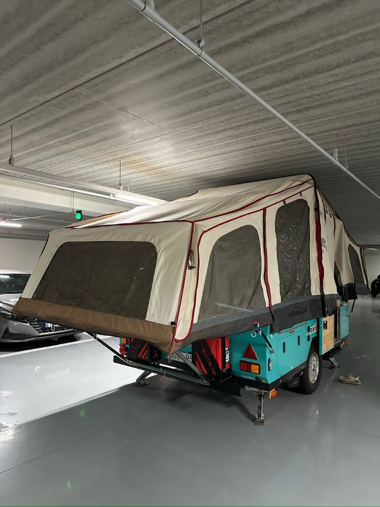 2022 신화 T7 텐트 트레일러 캠핑 투폴딩 카라반 코쿤 캠퍼 이미지