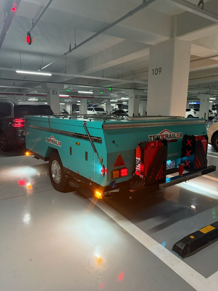 2022 신화 T7 텐트 트레일러 캠핑 투폴딩 카라반 코쿤 캠퍼 이미지