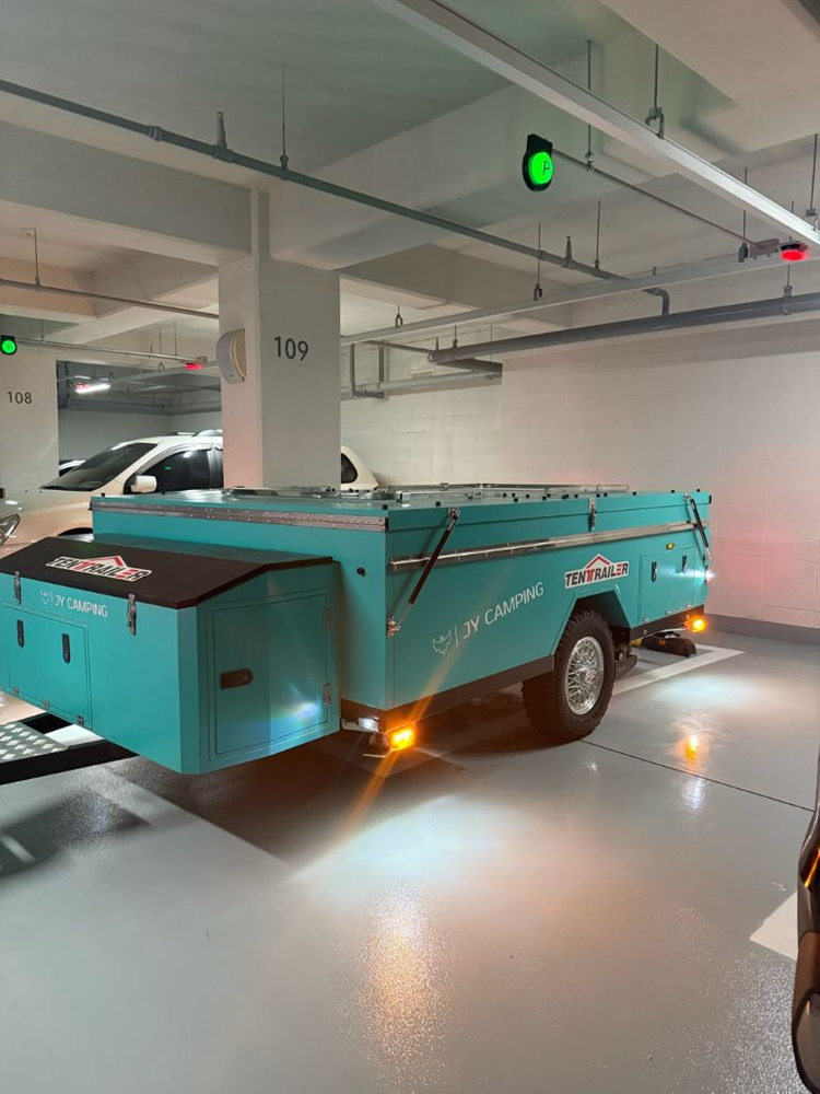 2022 신화 T7 텐트 트레일러 캠핑 투폴딩 카라반 코쿤 캠퍼 이미지