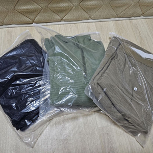 [신품] ECWCS Level 2 와플 내복 상하의 세트 (BK/CB/RG)