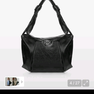 (새상품)닉앤니콜 NICOLE 스퀘어 숄더백 블랙(정가119000원) 이미지