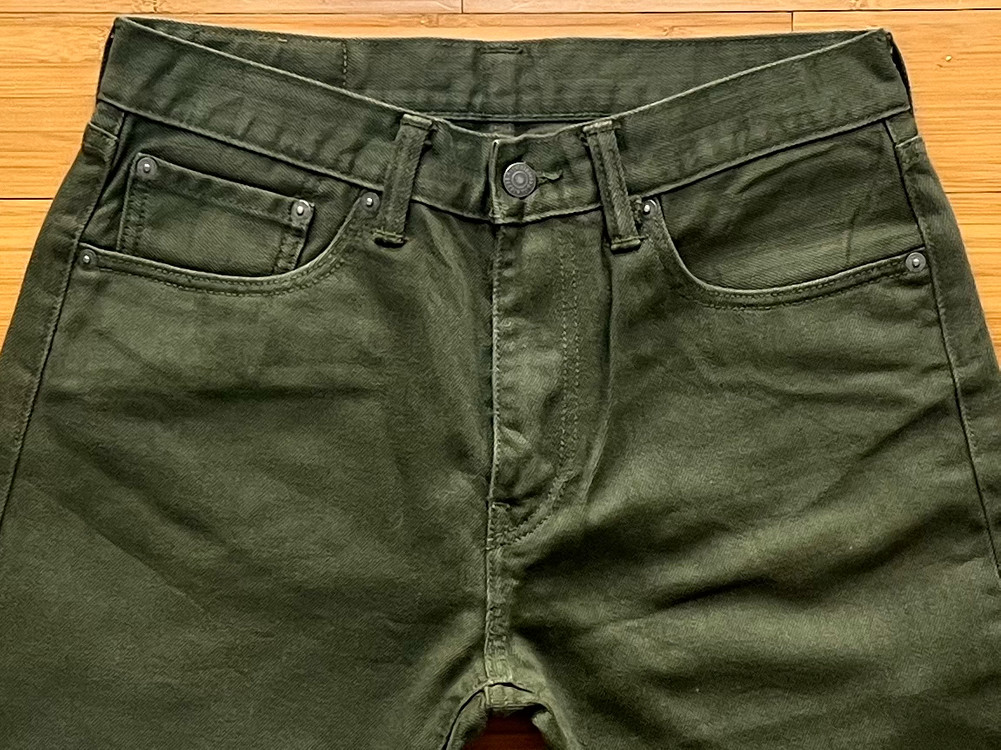 리바이스 505 카키진 데님팬츠 W32 L32--2