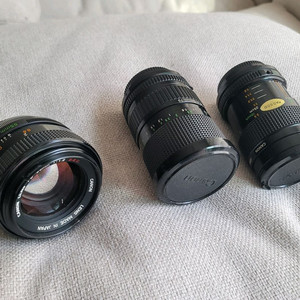 캐논 FD 렌즈 55mm 1.2 , 50mm 마크로, 35-70