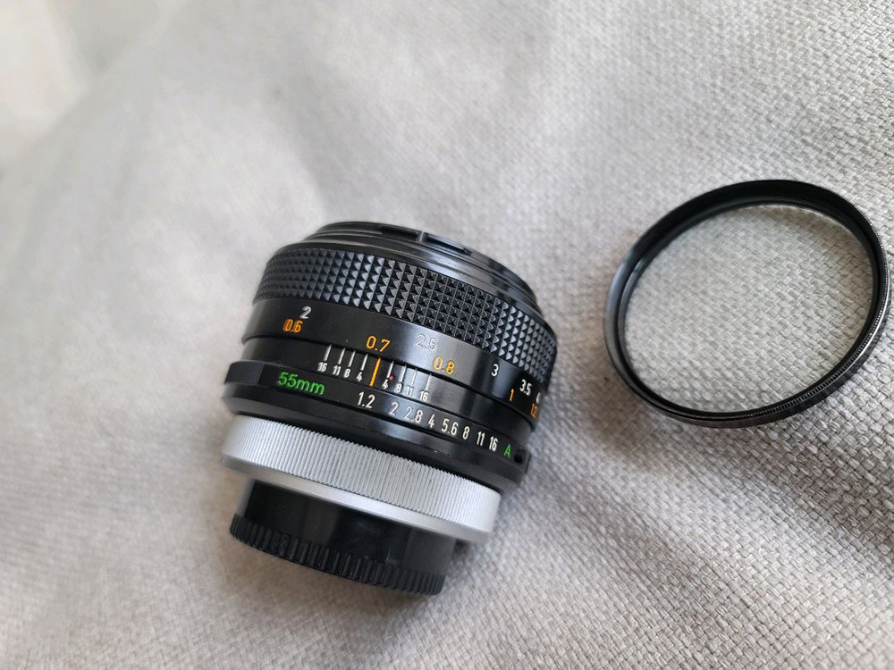 캐논 FD 렌즈 55mm 1.2 , 50mm 마크로, 35-70 이미지
