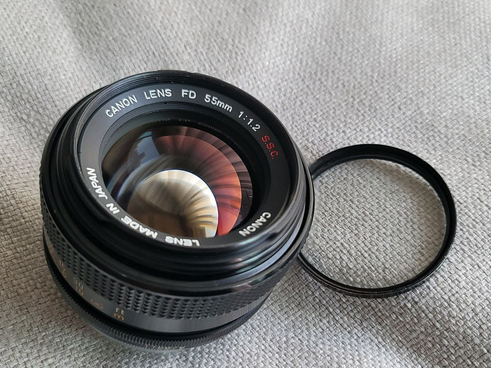 캐논 FD 렌즈 55mm 1.2 , 50mm 마크로, 35-70 이미지