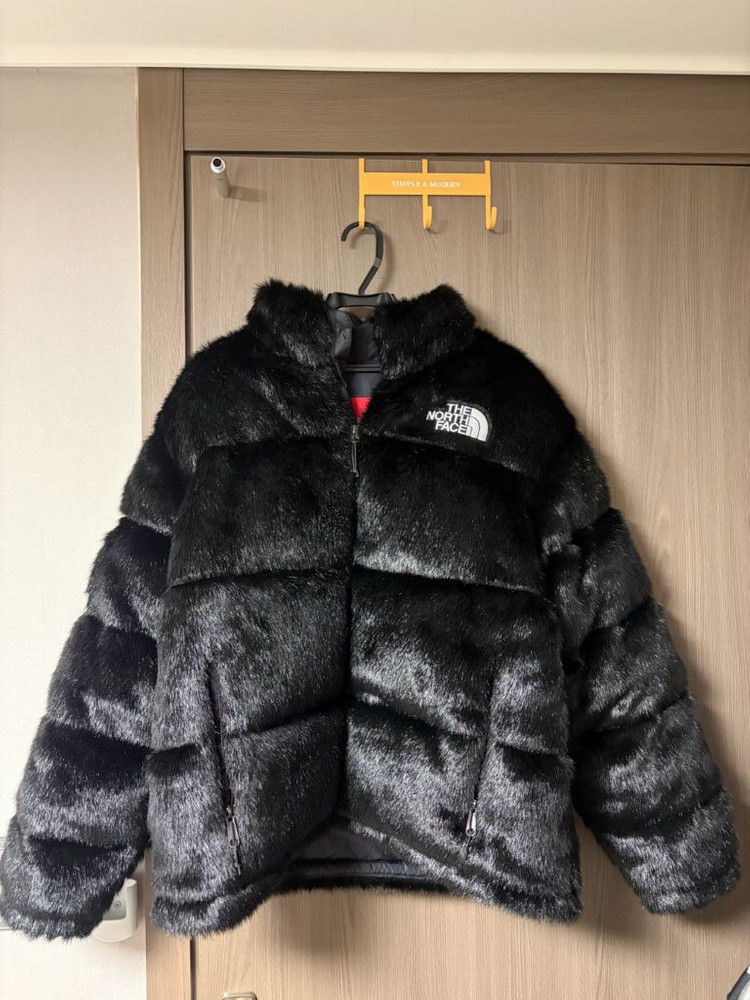 슈프림x노스페이스 포우 퍼 눕시 자켓 블랙-20FW--3