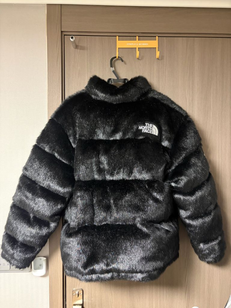 슈프림x노스페이스 포우 퍼 눕시 자켓 블랙-20FW--4