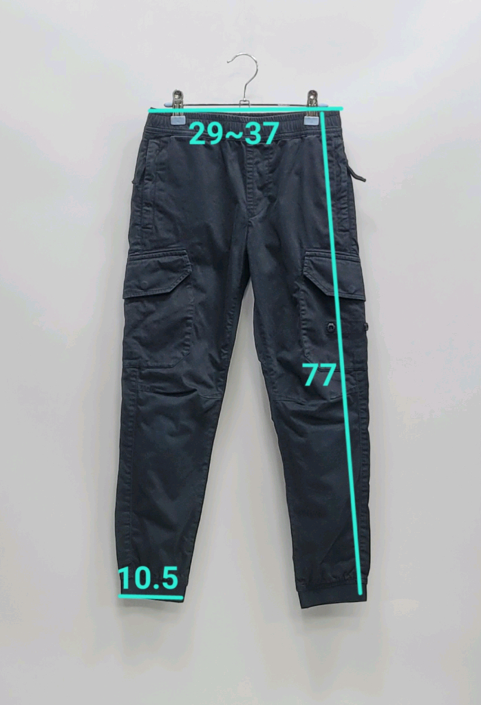 스톤아일랜드 21SS 카고 조거 밴딩 팬츠 / 아동 8호 (128) 블랙--9