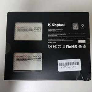 킹뱅크 KingBank KRRW RGB DDR5-6400 CL32 16GB x 2 = 32GB 램 메모리 새제품