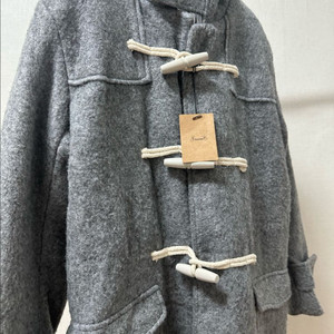 (새상품) 누빔 그레이 코트 남녀공용