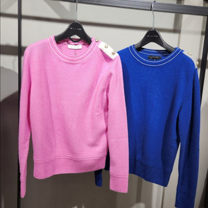 미샤 울캐시미어 니트 55사이즈 블루 새상품